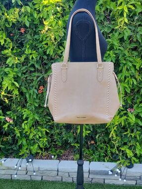 Brahmin Cheyenne Cherry Blossom Houston Whip Stitch Leather Tote